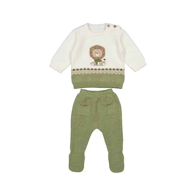 Mayoral Knit Leg Warmer Set 2563 - Green (0-1M)