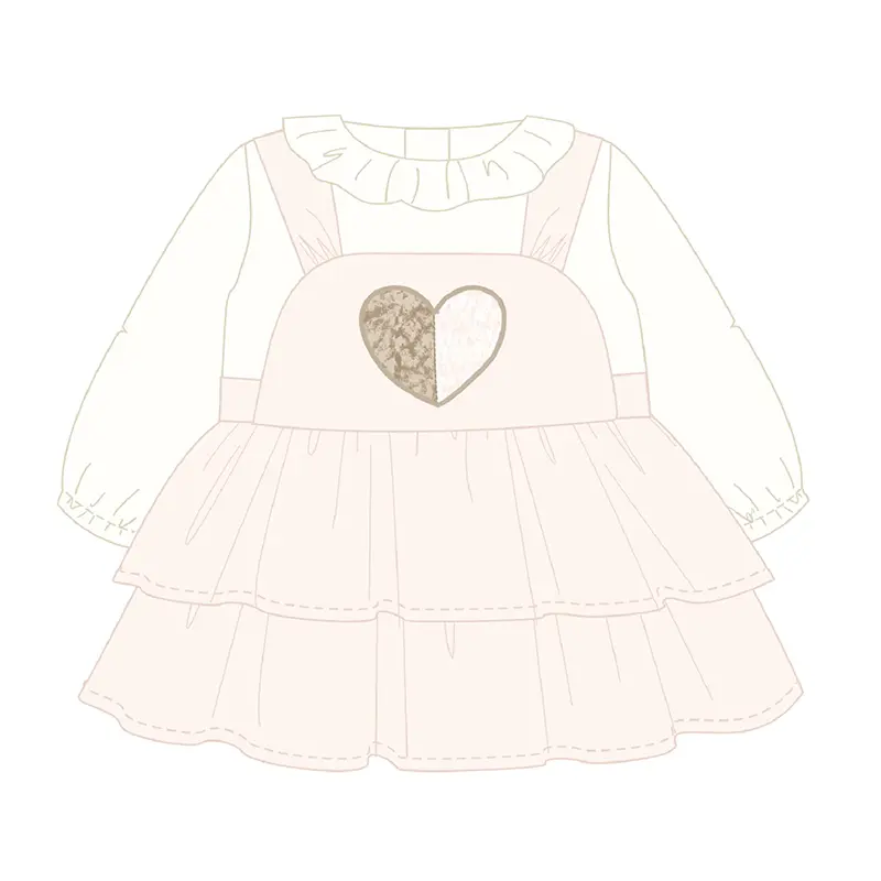 Mayoral  Dungaree Skirt 2801 - Baby Rose