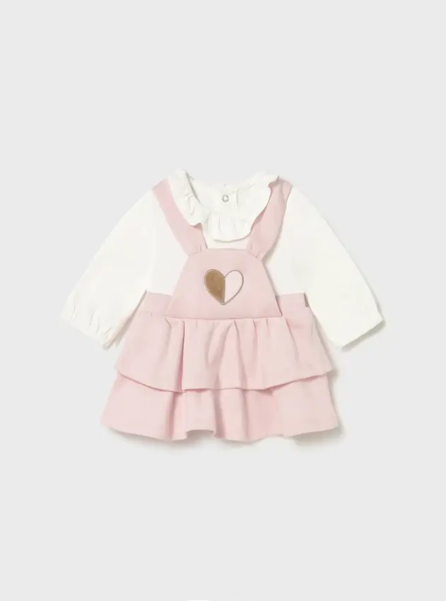 Mayoral  Dungaree Skirt 2801 - Baby Rose (0-1M)