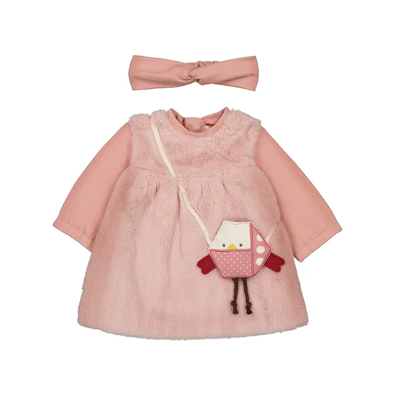Mayoral Dress 2823 - Peach (1-2M)