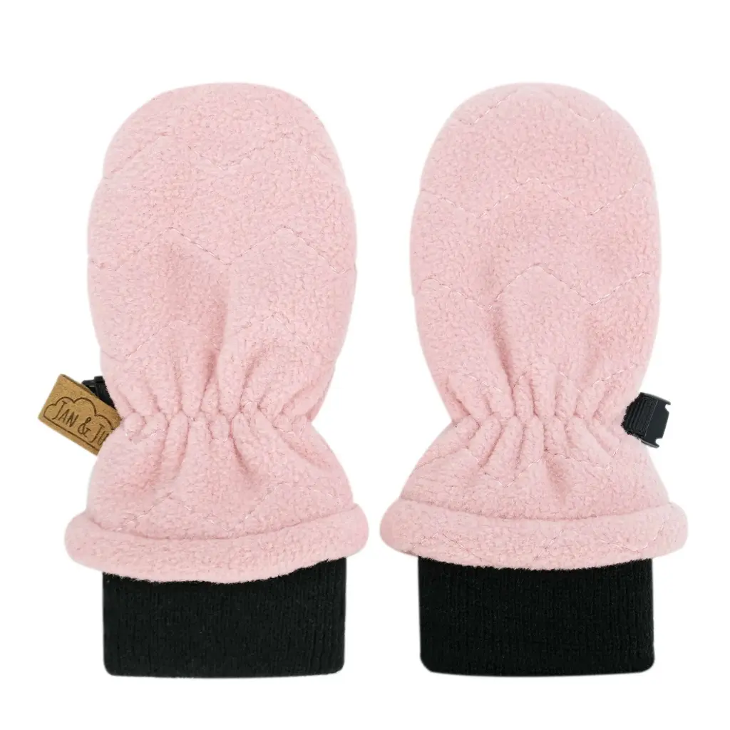 Jan & Jul Fleece Mittens - Dusty Pink (M 6-24M)