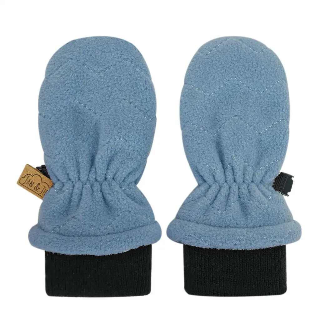 Jan & Jul Fleece Mittens - Stormy Blue (M 6-24M)