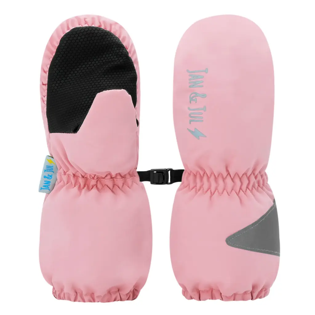 Jan & Jul Cozy-Dry Waterproof Rain Mittens - Dusty Pink  (2-4Y)