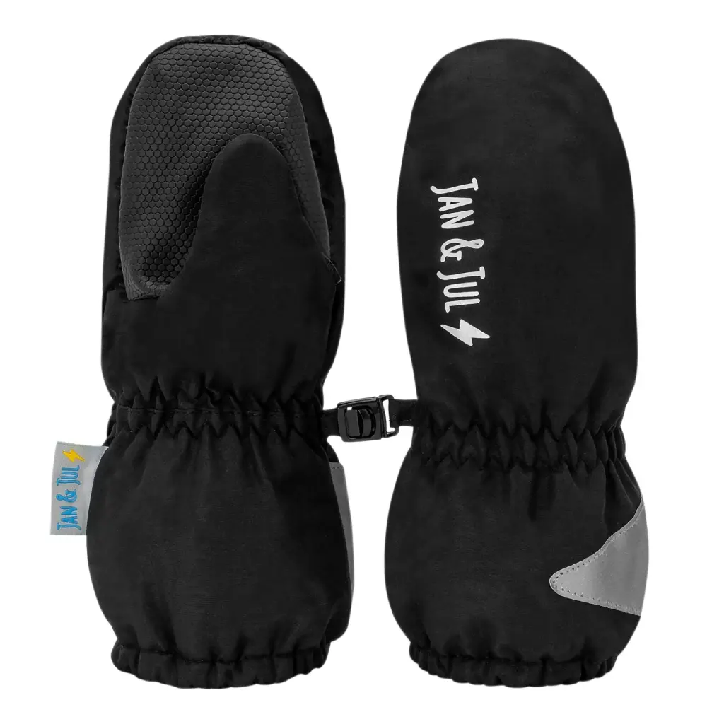 Jan & Jul Cozy-Dry Waterproof Rain Mittens - Black