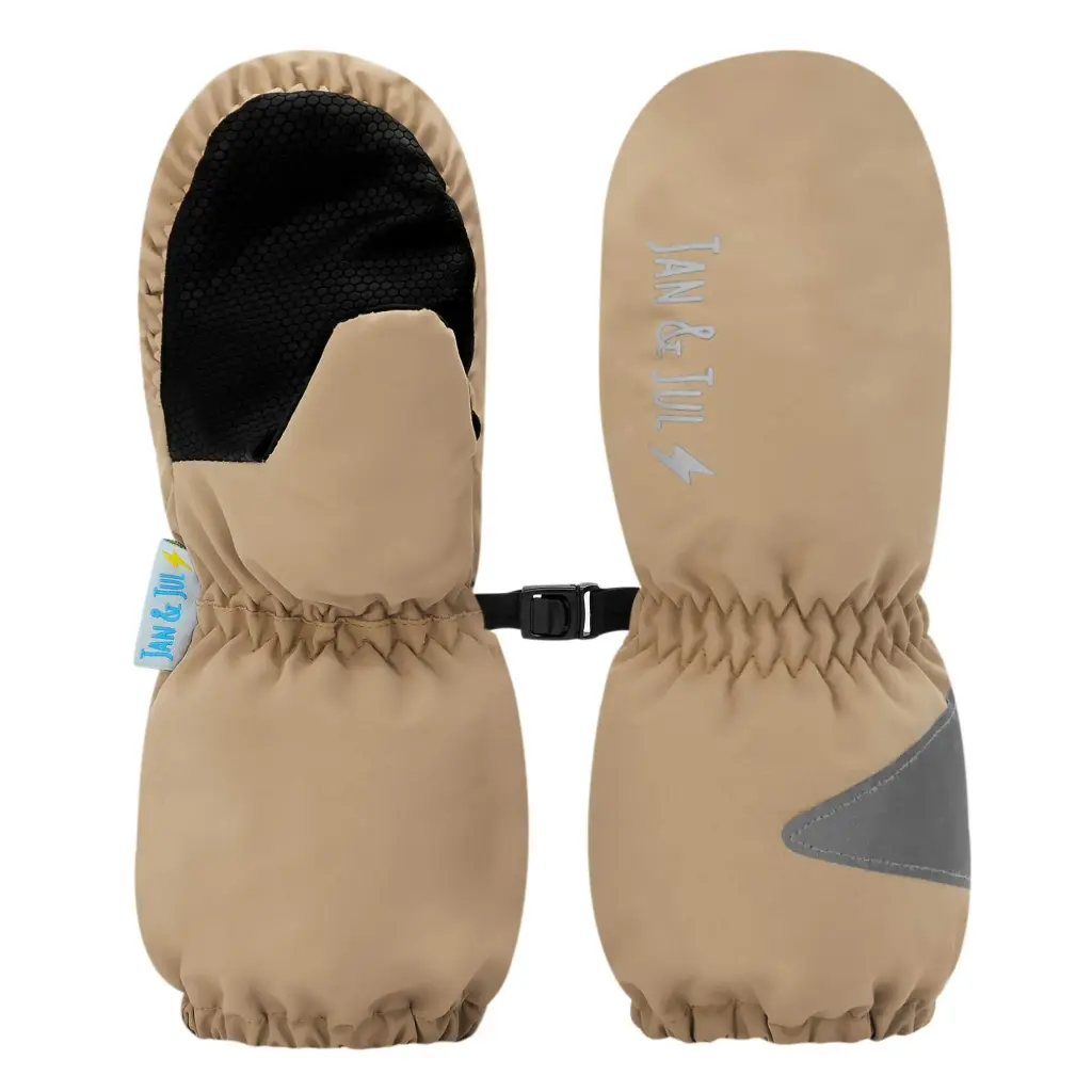 Jan & Jul Cozy-Dry Waterproof Rain Mittens - Soft Brown 