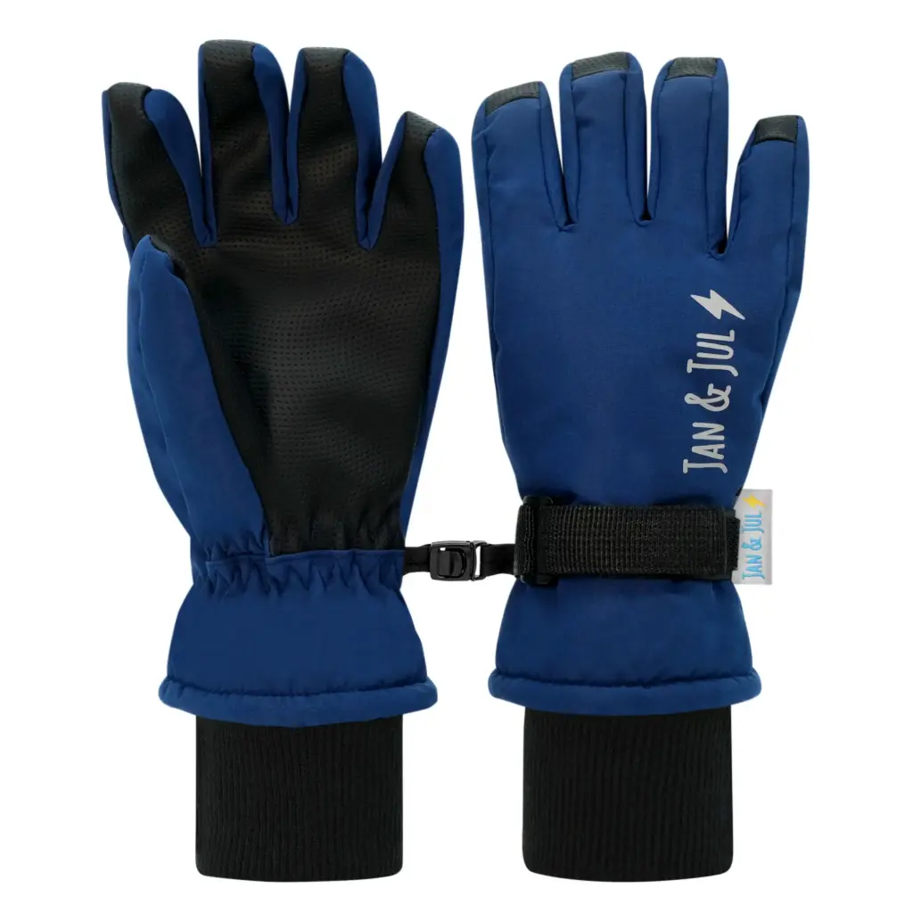 Jan & Jul Kids Waterproof Snow Gloves - Nebula Blue