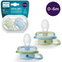 Philips Avent Ultra Air Pacifier Pastel Green + Celestial Blue 0-6M