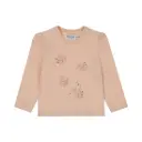 Dirkje Girls' Long-sleeved Shirt Light Pink Flowers
