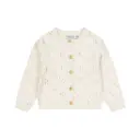 Dirkje Girls' Knitted Cardigan Off-white 100% cotton