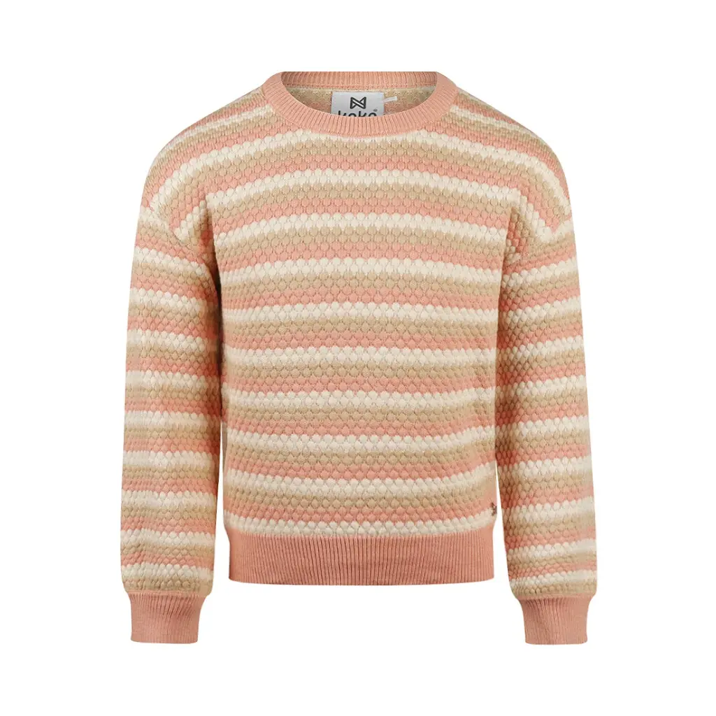 Koko Noko Girls‘ Soft Pink Dropped Shoulder Sweater (2Y)