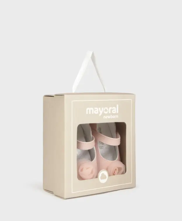 Mayoral  Shoes  Floral Mary Janes 9960 - Baby Rose
