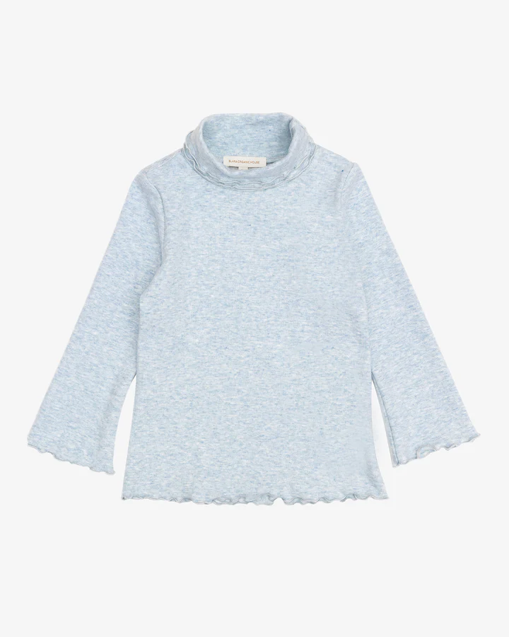 Blara Organic House Ruffly T-shirt - Blue