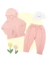 Blara Organic House Casual Suits Bundle (Pack Of 2, Top & Bottom)  - Melon Pink