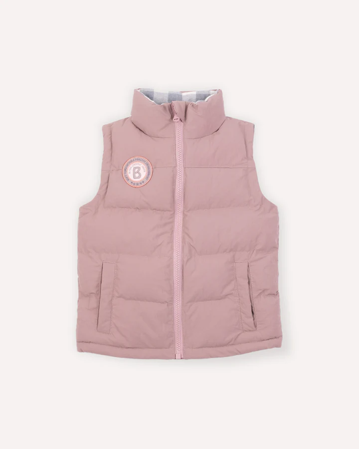 Blara Organic House Winter Puff Vest - Pink