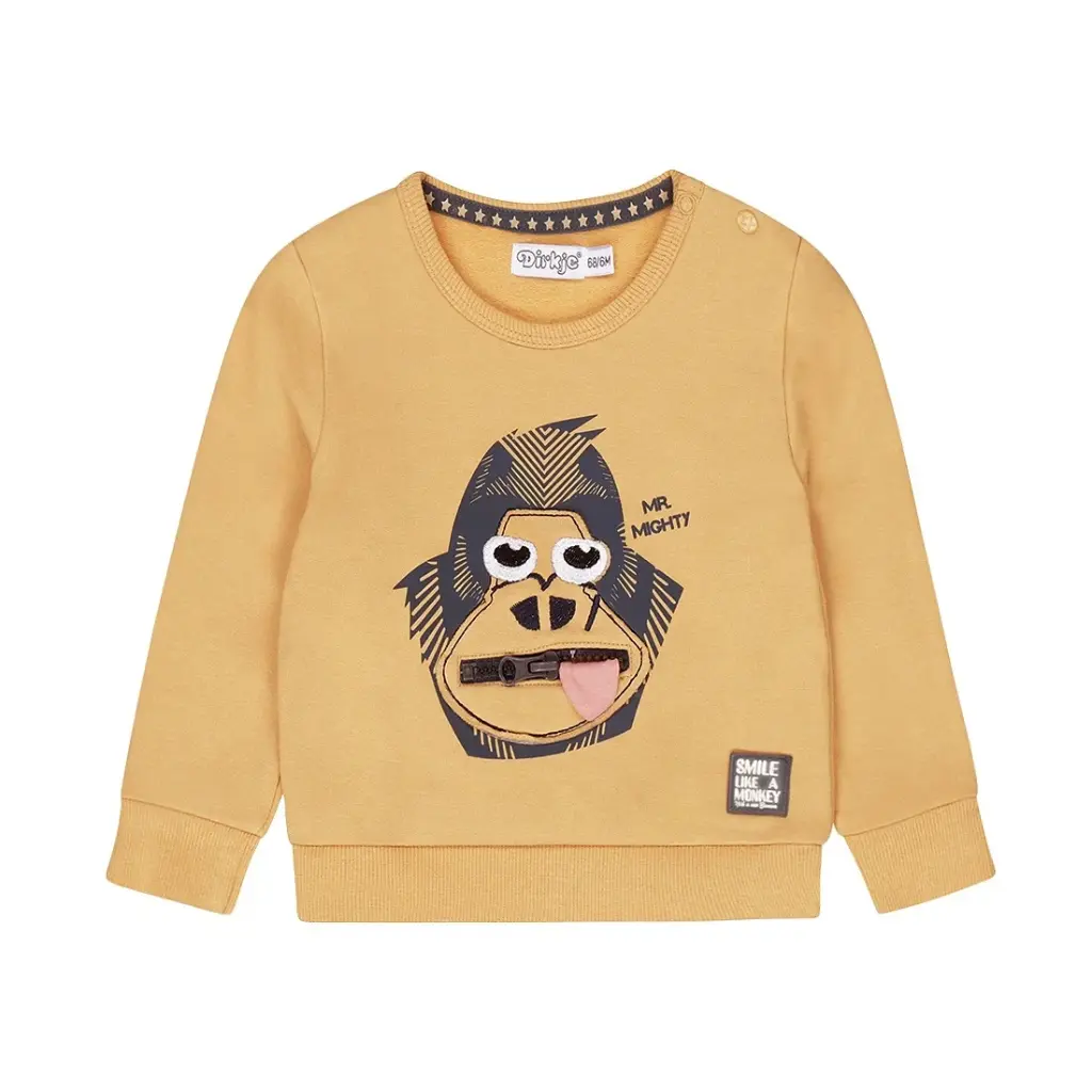 Dirkje Luckykids Sweater With Crewneck Camel