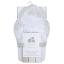 Just Born ® 4-Piece Hooded Towel and Washcloths - Natural Leaves