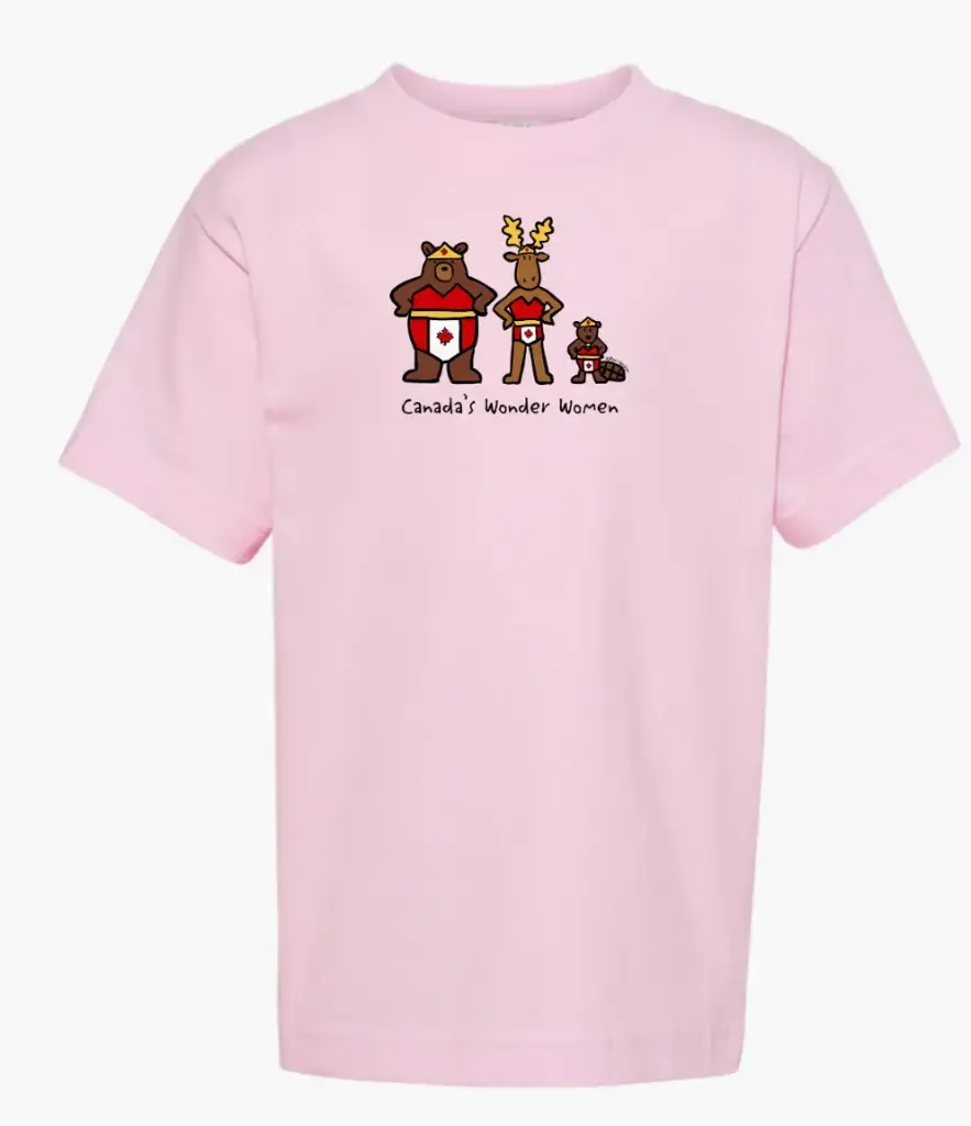 T-Shirt - GGS Kids Canada's Wonder Woman - Pink