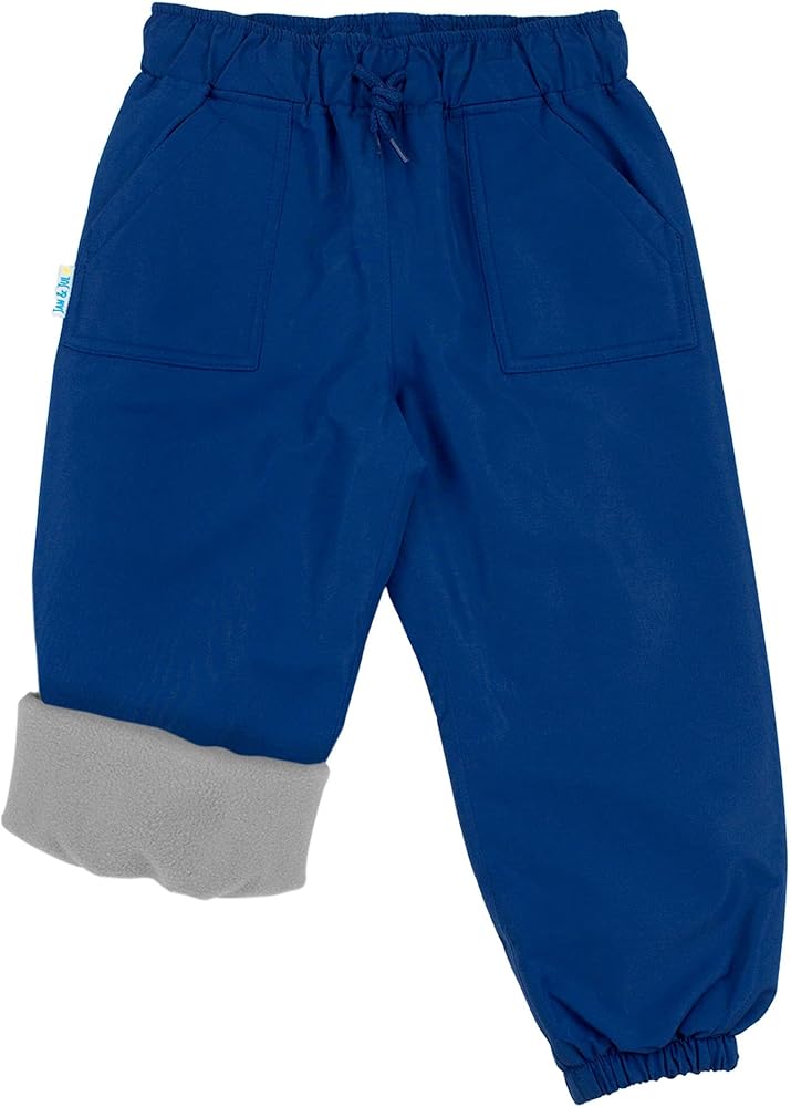 Cozy Dry Rain Pants Jan & Jul Fleece Nebula Blue