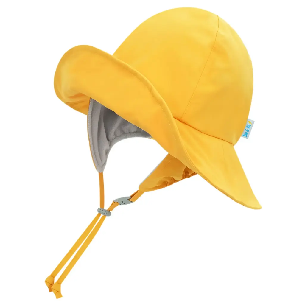 Jan & Jul Kids Waterproof Rain Hats - Yellow (M 6-24M)