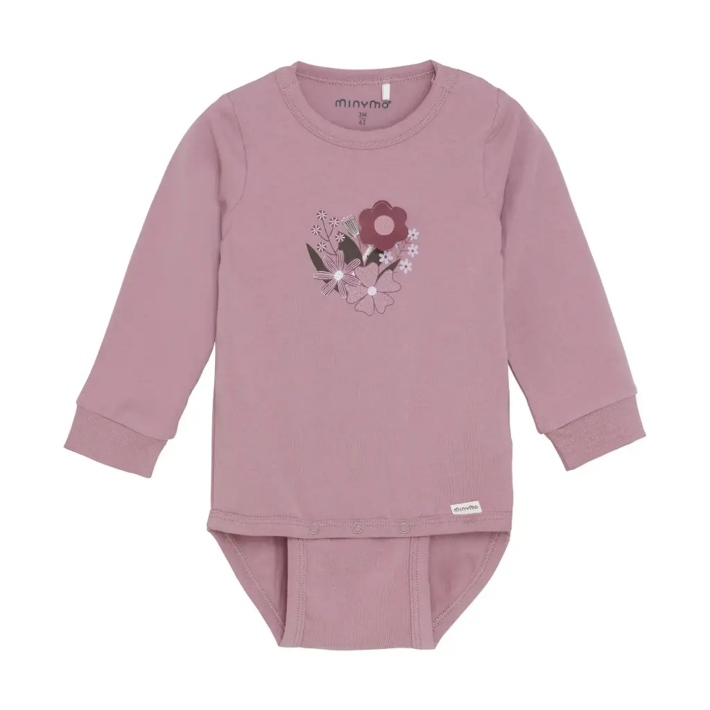 Minymo Flower Bodysuit 114110