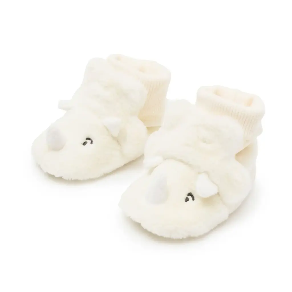 Sherick Fredermen Baby Dinosaur Bootie - Cream (3-6M)