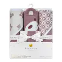 Piccolo - 6 Pack Towel & Washcloth Set - Pink