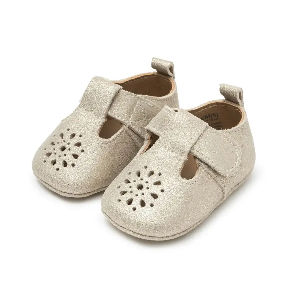 Sherick Fredermen (Gloria) Crystal Laser T-Bar Infant Shoe (0-6M)