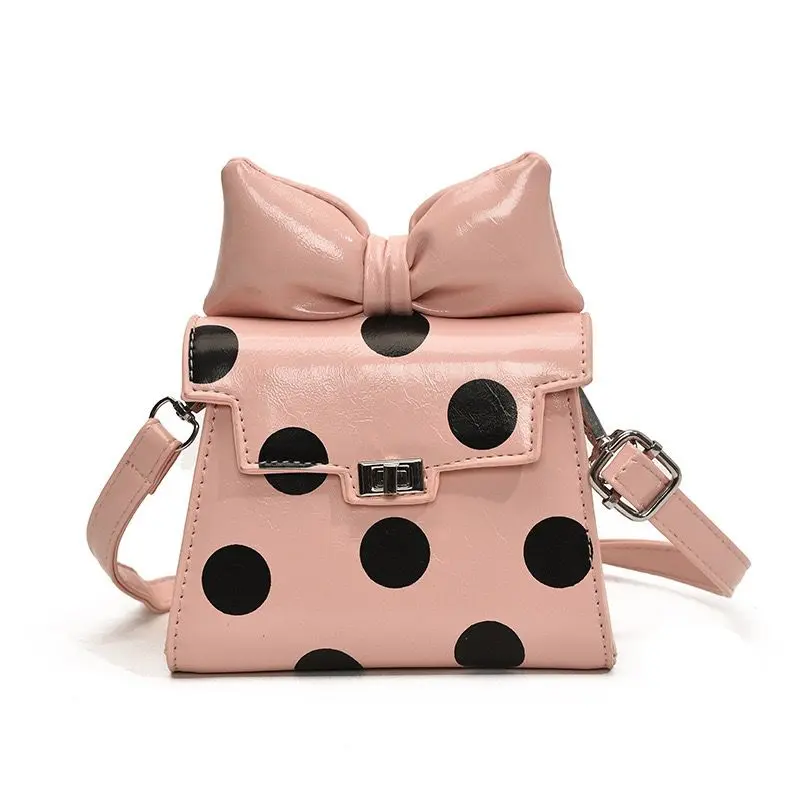 Crossbody Purse Spot With Bow 2053- Pink