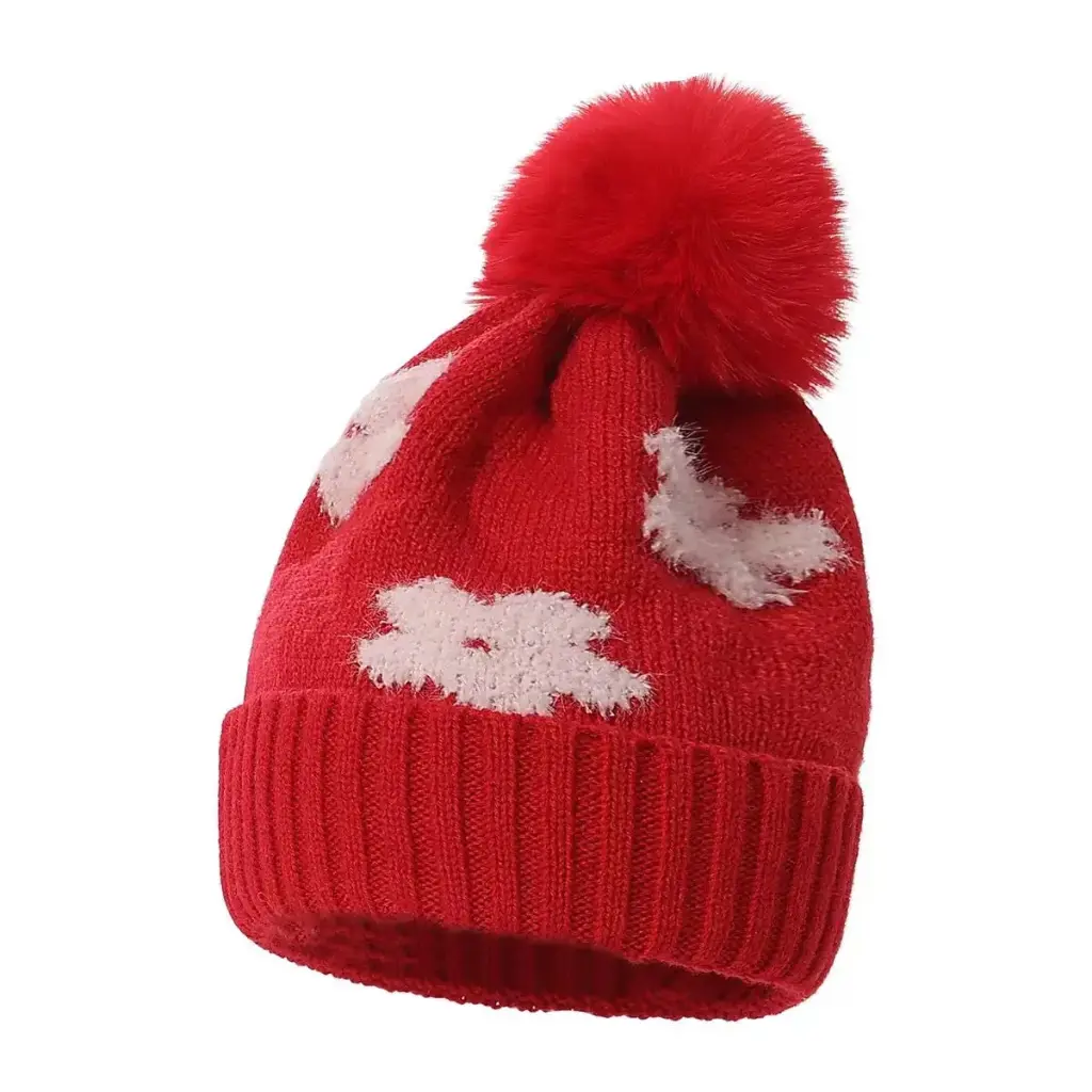 Pompom Toque 1097 - Red