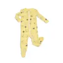 Silkberry Baby Bamboo Zip-up Footed Sleeper WF4102 Mouse Print (Banana)