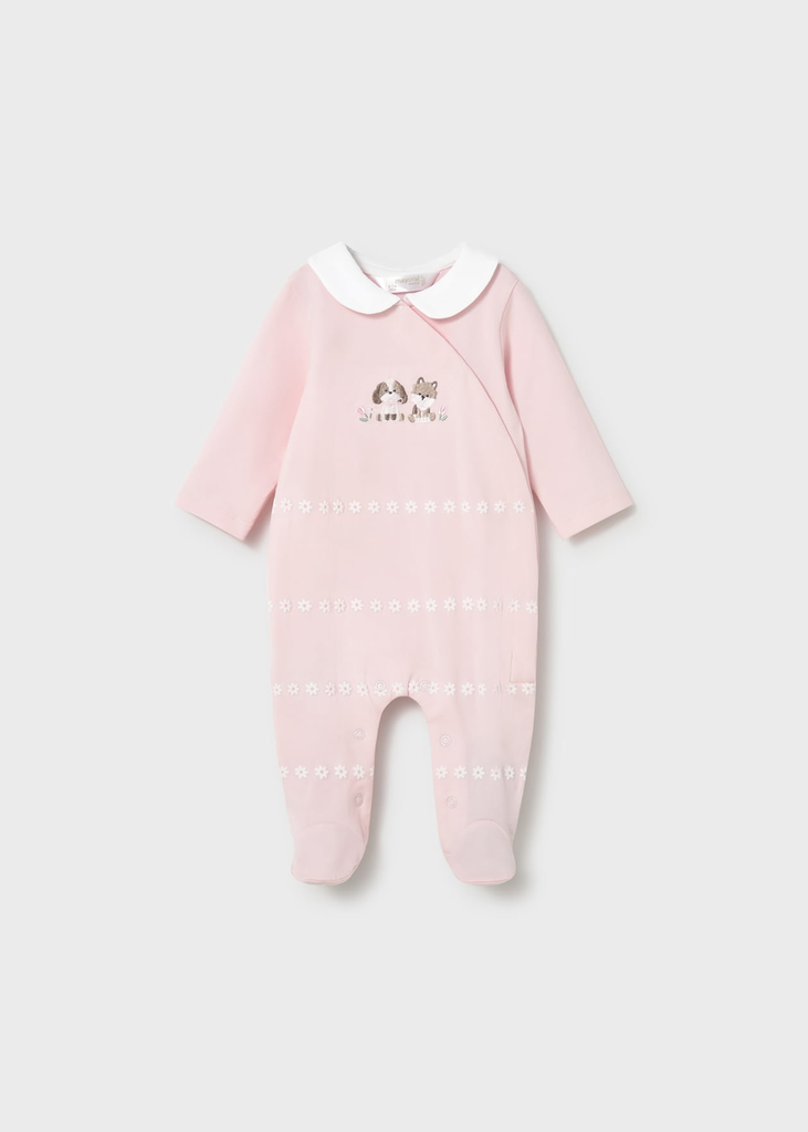 Mayoral Long Onesie 1703 - Pink (0-1M)
