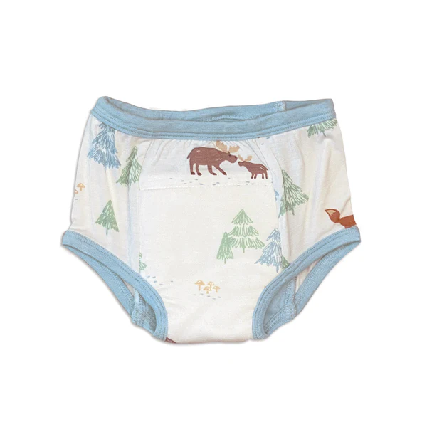 Silkberry Baby Training Pants WF4529 Bamboo  (Moose Woods Print)
