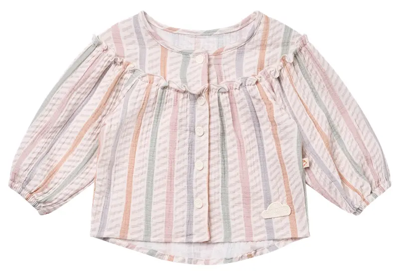 Nest Petite Revery Blouse - Caramel Stripes (3-6M)