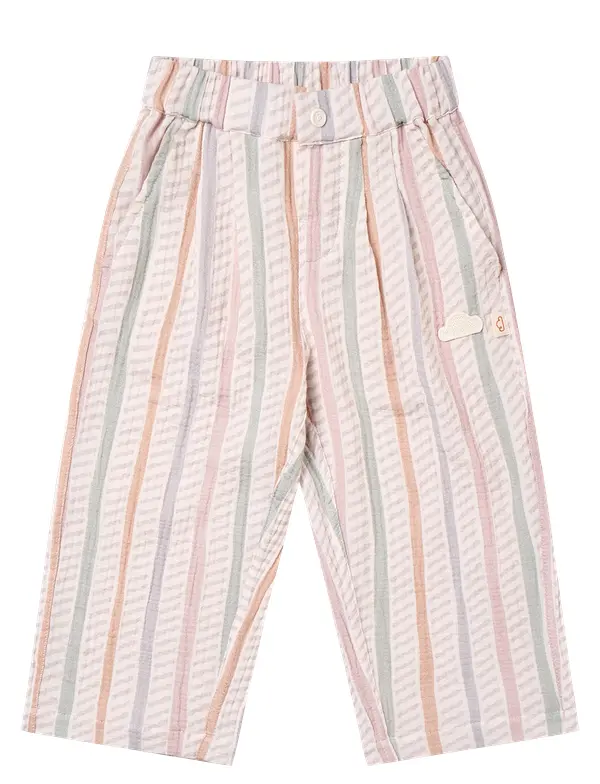 Nest Petite Revery Wide Leg Pants - Caramel Stripes (18-24M)