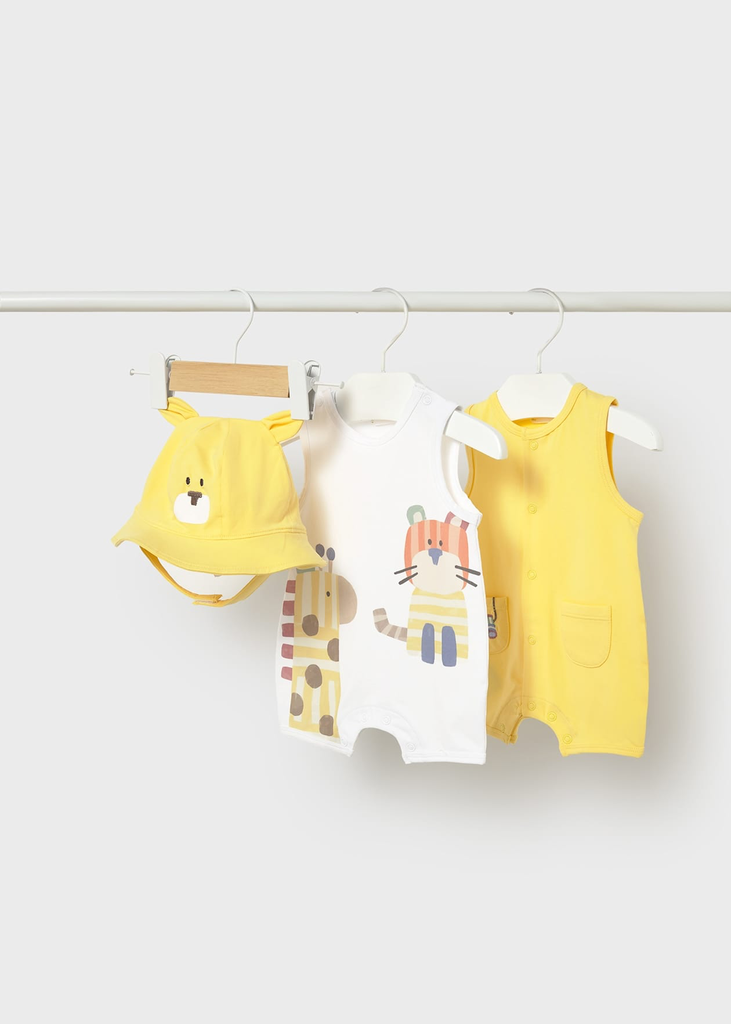 Mayoral Onesie 2 Set 1616 - Yellow (0-1M)