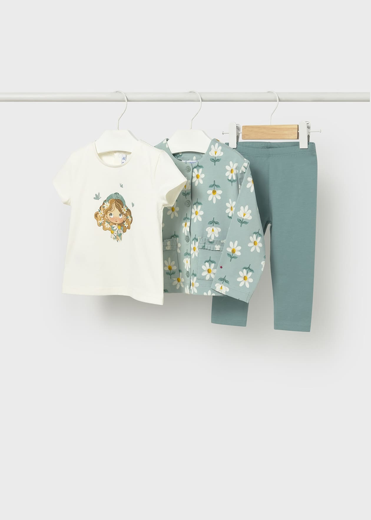 Mayoral  Leggings Set (3garments) 1749 - Green