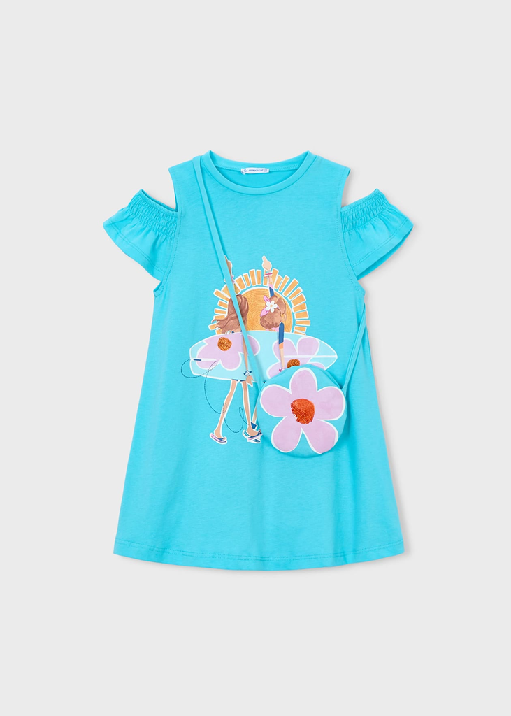 Mayoral Dress 3941 - Flower Purse