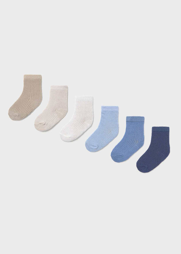 Mayoral Socks 6pc Set 9046 - Blue