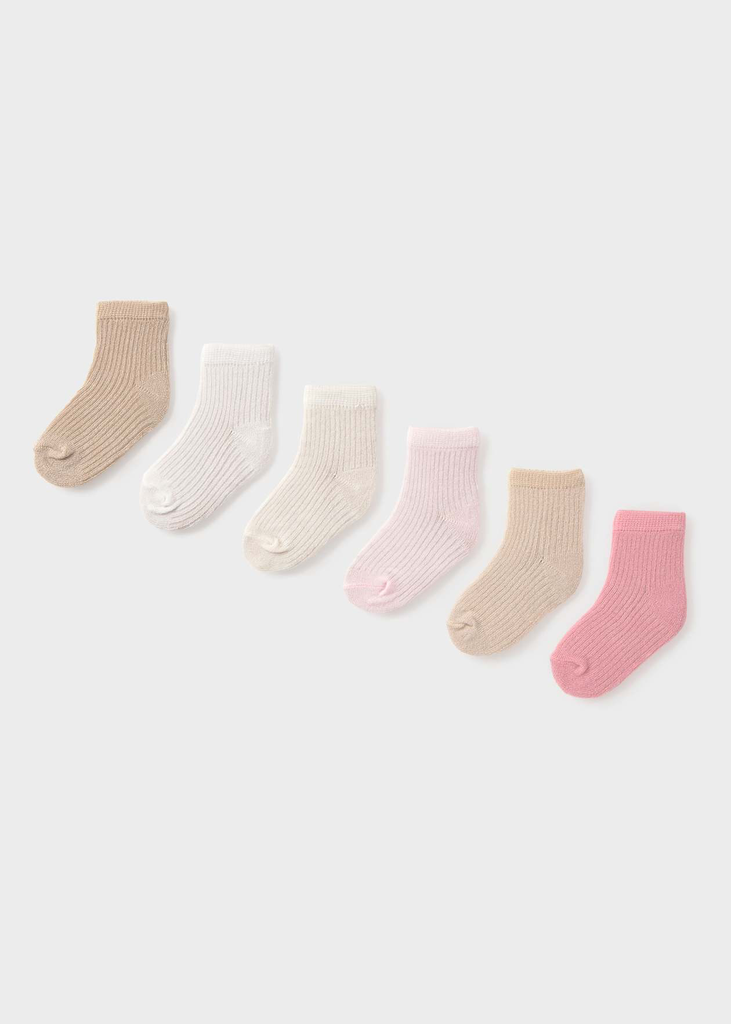 Mayoral Socks 6pc Set 9046 - Pink