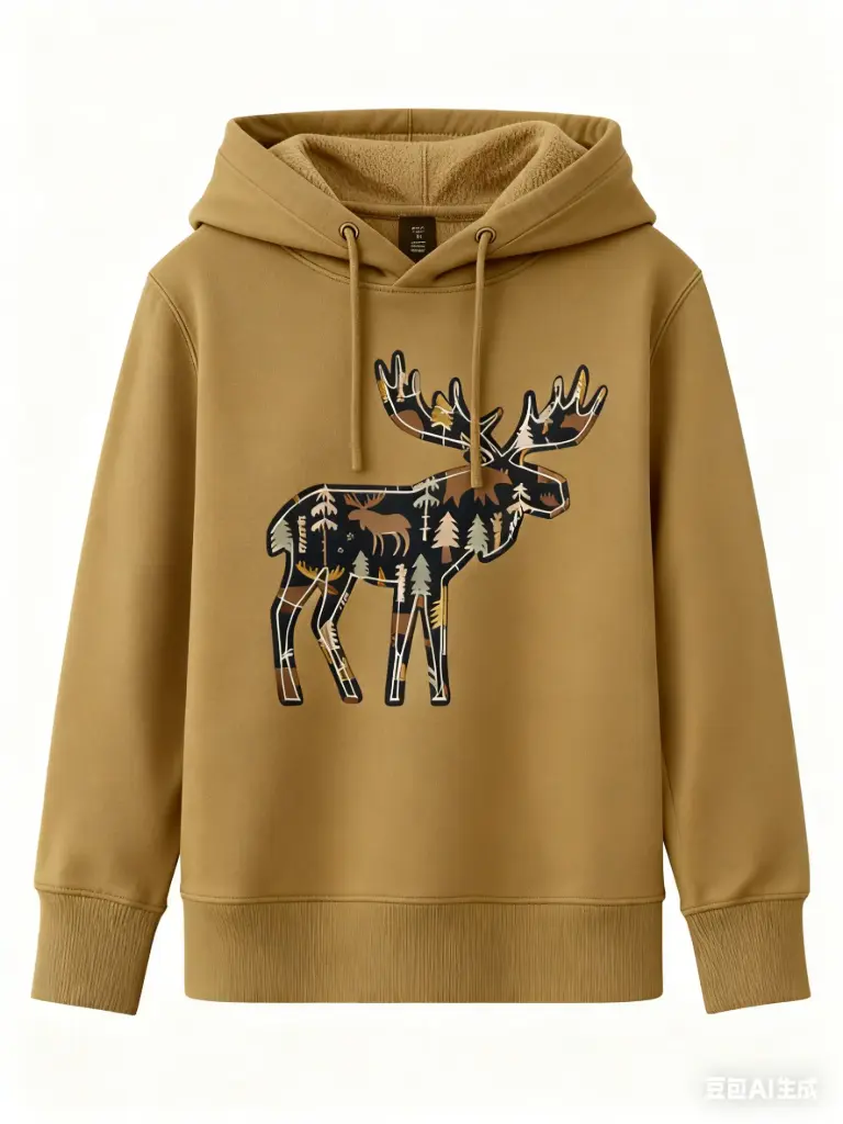 Attraction Hooded Sweater Moose - Sand (2Y)