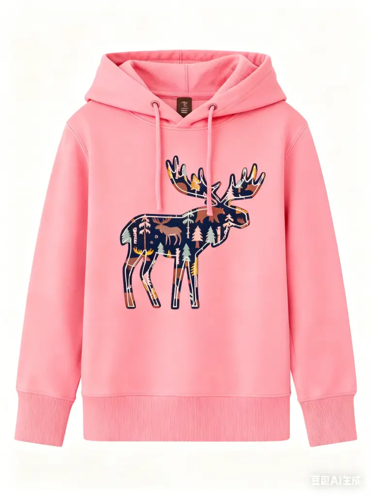 Attraction Hooded Sweater Moose - Rose