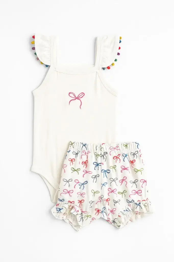 Vignette Josie Set (V1702C) - Bows (0-3M)