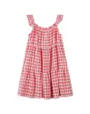 Vignette Dress (V1631A) - Red Gingham