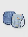 Loulou Lollipop Burp Cloth Set 2 Pack - Tiny Engineers
