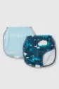 Loulou Lollipop Burp Cloth Set 2 Pack - Stargazing Bear