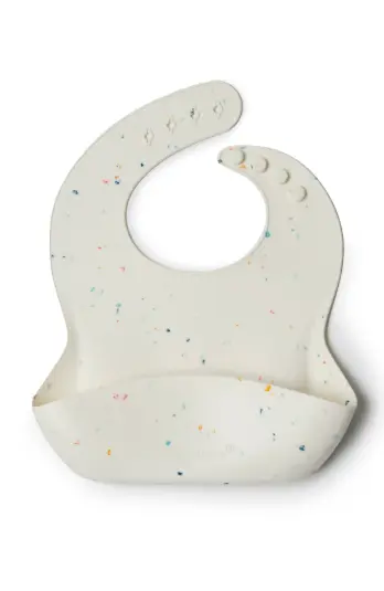 Loulou Lollipop Silicone Bib - Confetti Cream