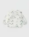 Loulou Lollipop Long Sleeve Bib - Hedgehogs