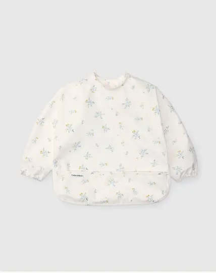 Loulou Lollipop Long Sleeve Bib - Ditsy Floral