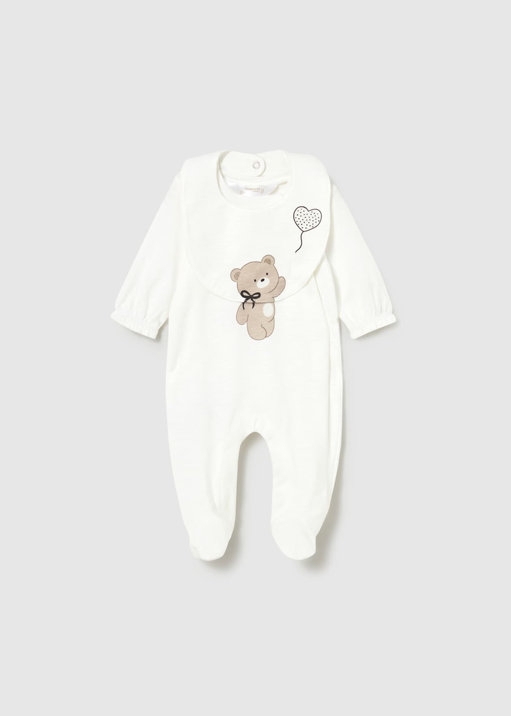 Mayoral Long Romper With Bib 1711 - Bear