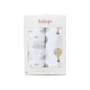 Lulujo Baby 2-Pack Cotton Swaddle Blankets – Hot Air Balloons & Clouds